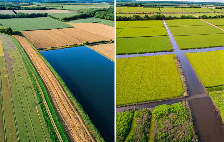 **
A vibrant Instagram post featuring before-and-after drone photos of a restored wetland in the French countryside. Include testimonials from local farmers. Emphasize positive ecological and economic benefits. Use the hashtags #restaurationécologique #environnement #France.
**