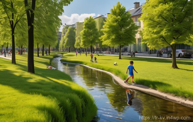 서식지 회복을 위한 커뮤니티 정책 개발 - A vibrant community garden bustling with activity in a French urban area. A diverse group of people,...