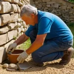 Home 19 서식지 회복을 위한 지역 자원 활용 방법 - **Prompt: "Reconnecting with Ancient Craftsmanship in Rural France"**
A serene and sunny scene i...