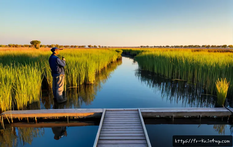 Home 17 서식지 회복을 위한 혁신적인 아이디어 - Photorealistic restored wetland in the French Camargue, innovative floating reed islands filtering c...